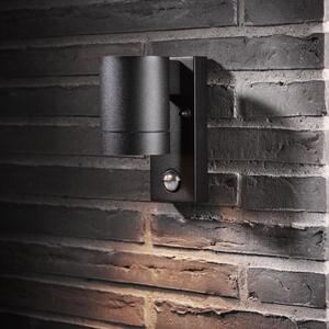 Nordlux TIN MAXI SENSOR | vonkajšie nástenné svietidlo so senzorom Farba: Čierna