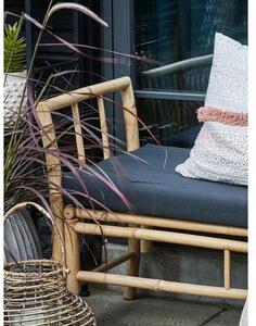 Bambusová záhradná lavička s podložkou Mandisa