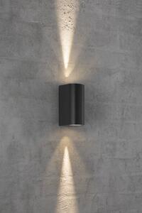 Nordlux ASBOL | dizajnová vonkajšia nástenná lampa Farba: Čierna