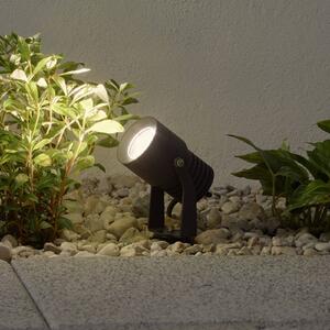 Lucande LED vonkajší reflektor Jon, zemný hrot, nastaviteľný, IP65