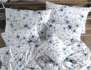 Bavlnené obliečky Stars Modré 140x200/70x90 cm
