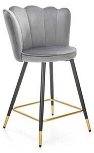 Barová stolička KORNETA, 58x96x58, sivá