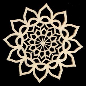 AMADEA Drevená dekorácia mandala 20 cm