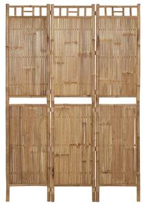 Paraván s 3 panelmi bambusový 120x180 cm
