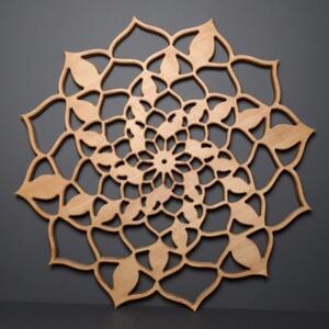 AMADEA Drevená mandala na zavesenie, masívne drevo, priemer 78 cm