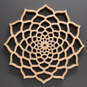 AMADEA Drevená mandala na zavesenie, masívne drevo, priemer 40 cm