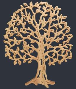 AMADEA Drevený strom, masívne drevo, 53x43x2, 5 cm
