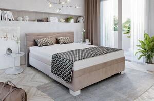 Čalúnená postel Windsor 180x200, béžová, vrátane matraca