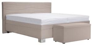 Čalúnená posteľ Windsor 200x200, sivá, bez matraca