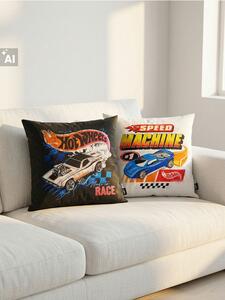 Sinsay - Súprava obliečok na vankúše s motívom Hot Wheels 2 ks - viacfarebná