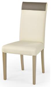 Jedálenská stolička Norman krémová, dub sonoma
