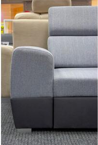 Rohová sedačka rozkladacia Matrix pravý roh sivá