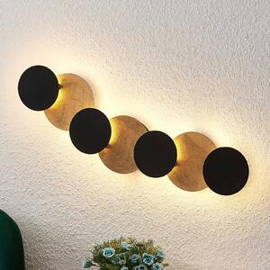 Nástenné svietidlo Lindby LED Grazyna, 72 cm, 7 svetiel, nastaviteľné, Čierna, Obývacia izba / jedáleň, kov, Moderný, Závesné svetlo