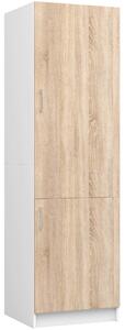 Ak furniture Skriňa na vstavanú chladničku S 60cm Artus biela/sonoma
