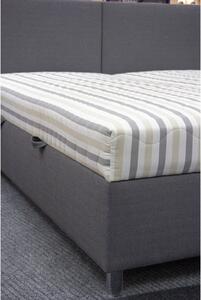 Čalúnená posteľ Colorado 180x200, sivá, vrátane matraca