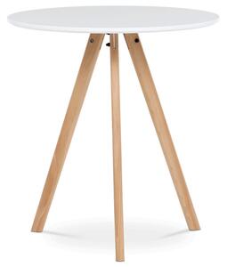 Jedálenský stôl DT-320 biely / naturálny