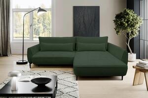 ROHOVÁ SEDAČKA, textil, tmavozelená MID.YOU - Sedačky, Online Only