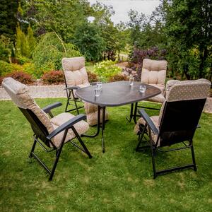 Záhradný stôl Dine & Relax Ceramico / Antracit 132 x 90 cm PATIO