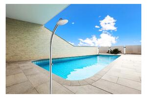 Sanicro - sprcha k bazénu INOX, bez zmiešavania - len na studenú vodu, výška 215 cm, SC CL4000