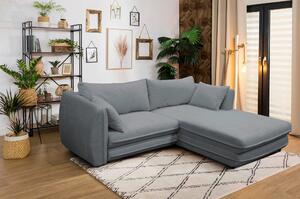 ROHOVÁ SEDAČKA, textil, sivá MID.YOU - Sedačky, Online Only