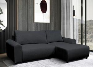 ROHOVÁ SEDAČKA, textil, čierna MID.YOU - Sedačky, Online Only