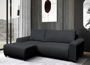 ROHOVÁ SEDAČKA, textil, čierna MID.YOU - Sedačky, Online Only