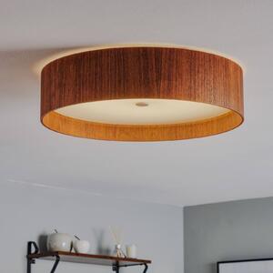 LED stropné svietidlo LARAwood L, orech, Ø 55 cm