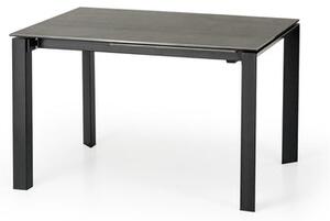Jedálenský stôl Hotion rozkladací 120-180x76x85 cm sivá, čierna