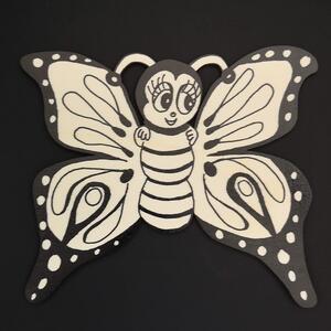 AMADEA Magnet na domaľovanie motýľ 20 cm
