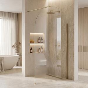 Rea Heaven, sprchová zástena Walk-in, 100 cm, zlatá matná, REA-K6684