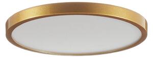 Stropné LED svietidlo Vika, okrúhle, zlatá, Ø 30cm