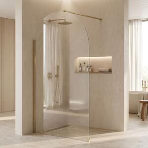Rea Heaven, sprchová zástena Walk-in, 120 cm, zlatá matná, REA-K6682
