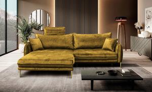 ROHOVÁ SEDAČKA, textil, horčicovožltá MID.YOU - Sedačky, Online Only