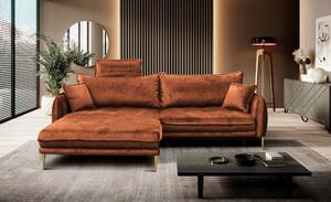 ROHOVÁ SEDAČKA, textil, hrdzavá MID.YOU - Sedačky, Online Only