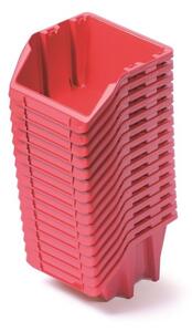 Sada 16 úložných boxov po 9,2 × 7,7 × 6 cm, červená