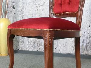(2579) SEDIA CASTELLO zámocká stolička bordó