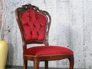 (2579) SEDIA CASTELLO zámocká stolička bordó