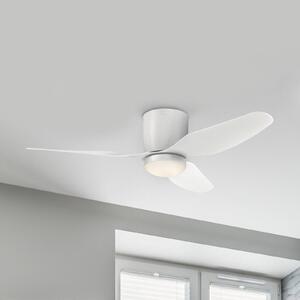 Stropný ventilátor Westinghouse LED Carla, tichý, 117 cm, biely