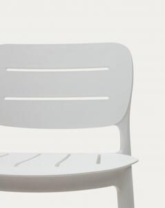 MORELLA záhradná pultová stolička Biela