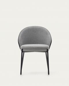 EAMY stolička Sivá - čierna