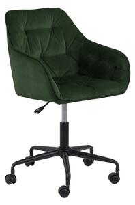 Zelená kancelárska stolička so zamatovým povrchom Actona Brooke