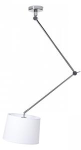 Rendl BROADWAY | stropná lampa s ramenom biela chróm
