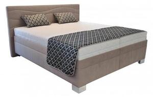 Čalúnená posteľ Windsor 200x200, béžová, vrátane matraca