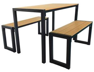Pivný set, stôl 118x58x75cm, 2x lavička 108x25x45 cm