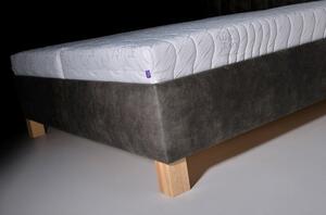 Čalúnená posteľ Victoria 160x200, sivá, bez matraca