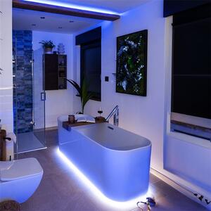 SOLIGHT LED pásik s testerom, 5m, sada s 12V adaptérom, 4.8W/m, IP20, 6500K denná biela