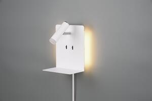Trio ELEMENT | kovová nástenná lampa s USB nabíjačkou Farba: Čierna