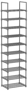 REGÁL NA TOPÁNKY, čierna, 45/174/30 cm Boxxx - Online Only drobný nábytok, Online Only