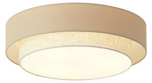 Moderné stropné svietidlo béžové 50cm 3-svetlá - Drum Duo