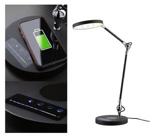 Paulmann Numis stolová LED lampa s funkciou nabíjania, čierna, Čierna, Pracovňa / Kancelária, Hliník, Moderný, Stolová lampa